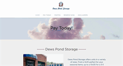 Desktop Screenshot of dewspondstorage.com